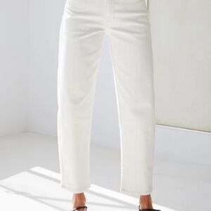 AYR "The Beat" Barrel Leg Jeans in White Size 30